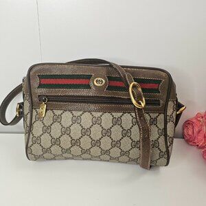 Vintage Gucci Ophidia/Sherry Line Shoulder Bag in brown GG Supreme